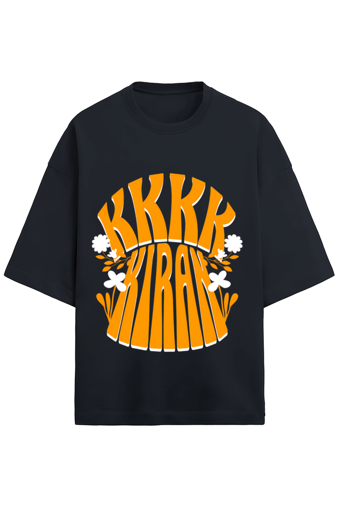 KKIRAN OVERSIZED T-SHIRT FRONT NAVY - GENAURA
