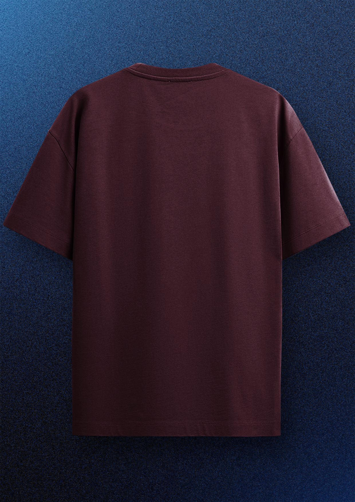 MAIN TERA HERO (SEENU) OVERSIZED T-SHIRT BACK SIDE MAROON - GENAURA
