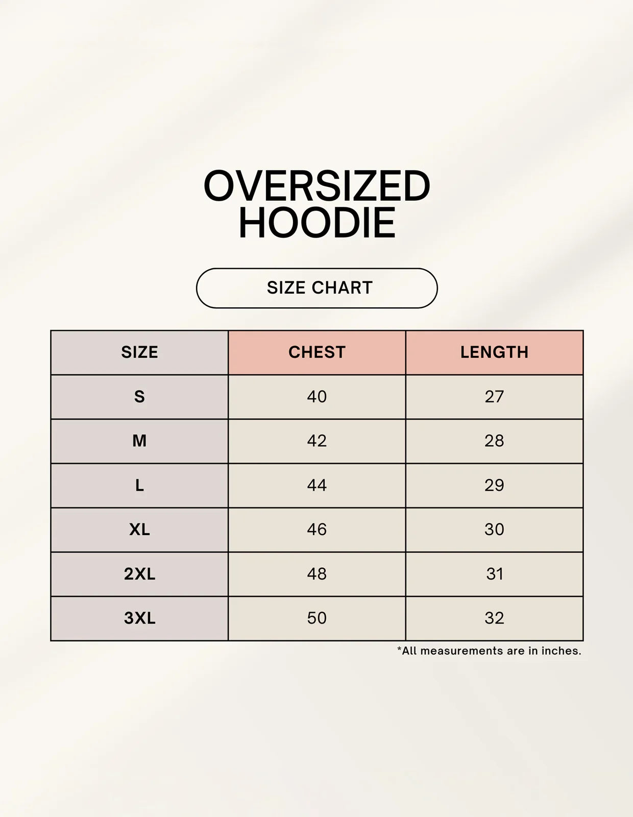 Color_Size Chart