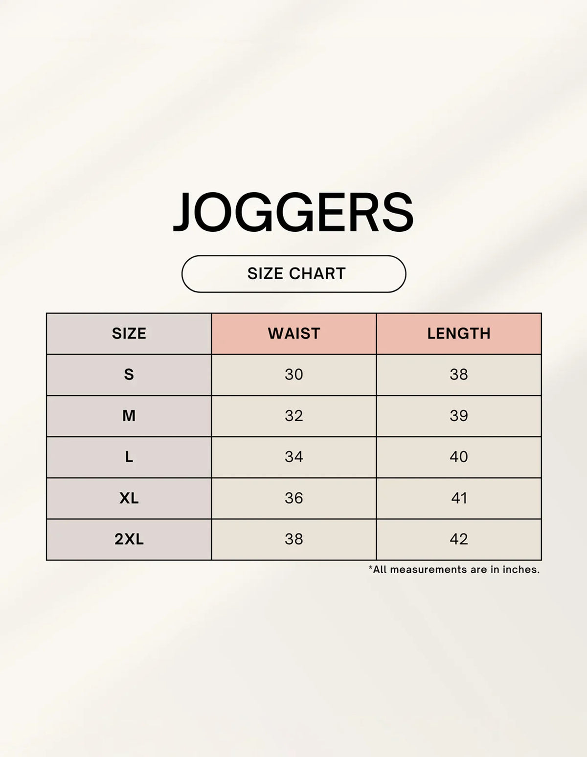 Color_Size Chart