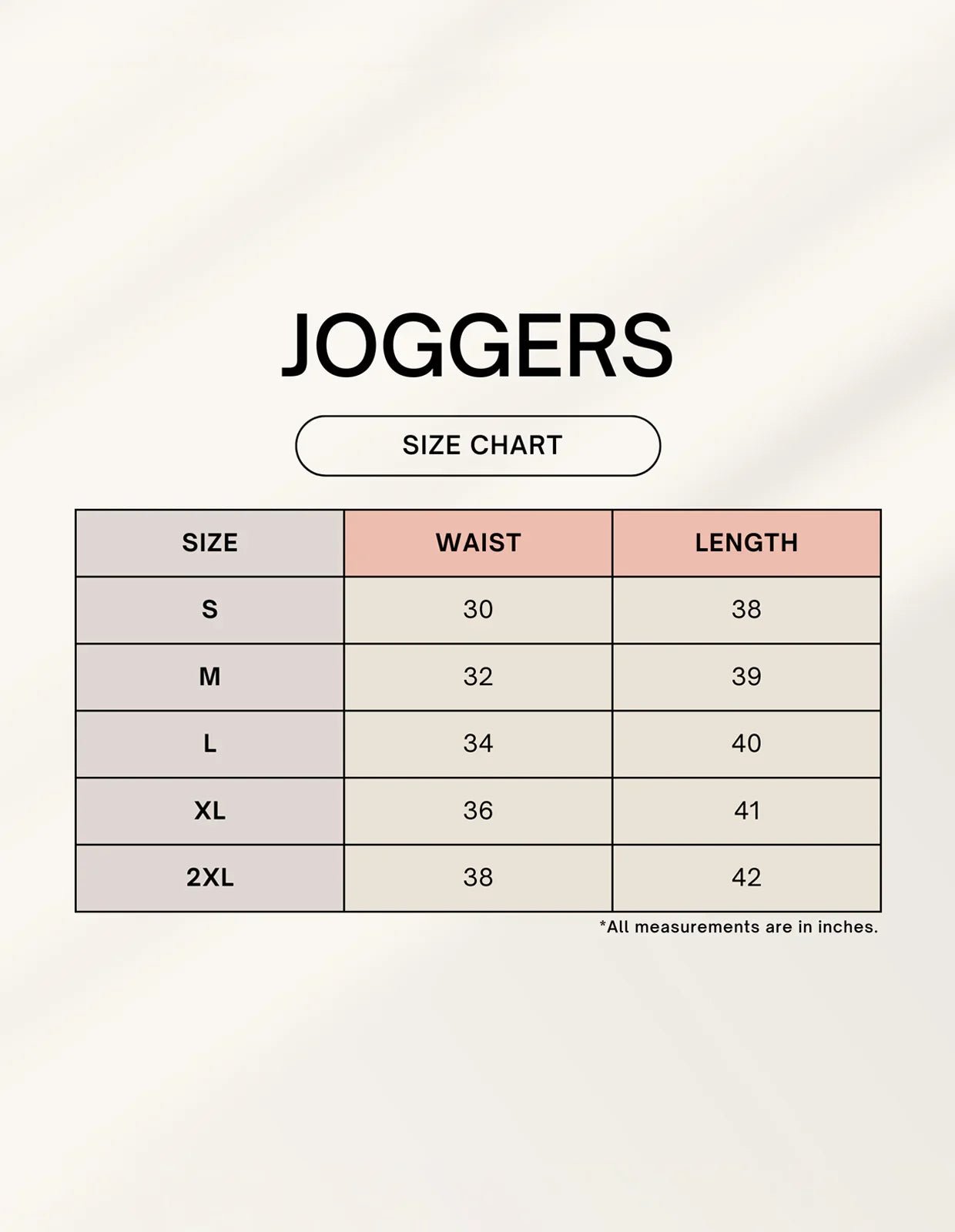 Color_Size Chart