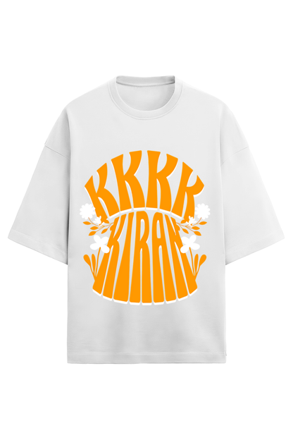 KKIRAN OVERSIZED T-SHIRT FRONT WHITE - GENAURA