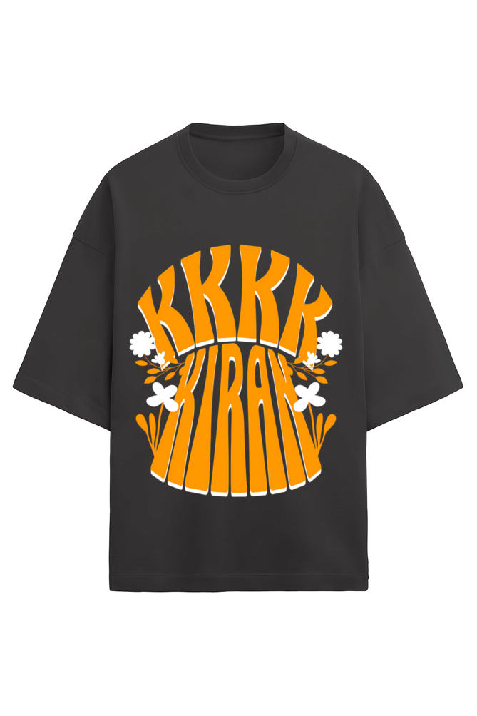 KKIRAN OVERSIZED T-SHIRT FRONT BLACK - GENAURA
