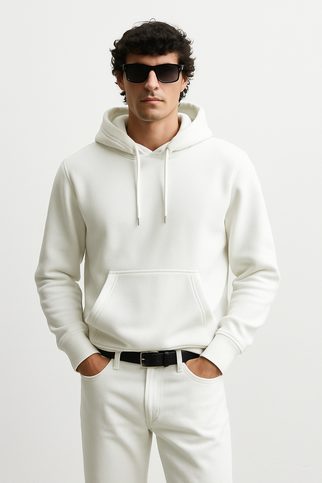 Oversized Hoodie White — GENAURA