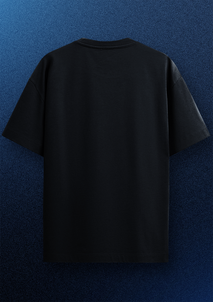 BLUE LOCK OVERSIZED T-SHIRT BACK BLACK - GENAURA