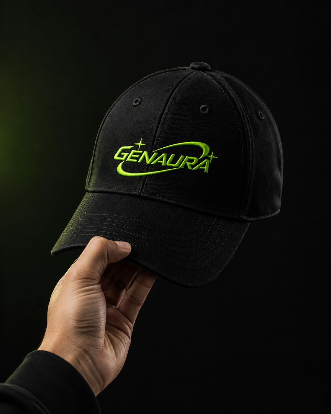 Embroidery Green Ottoman Cap