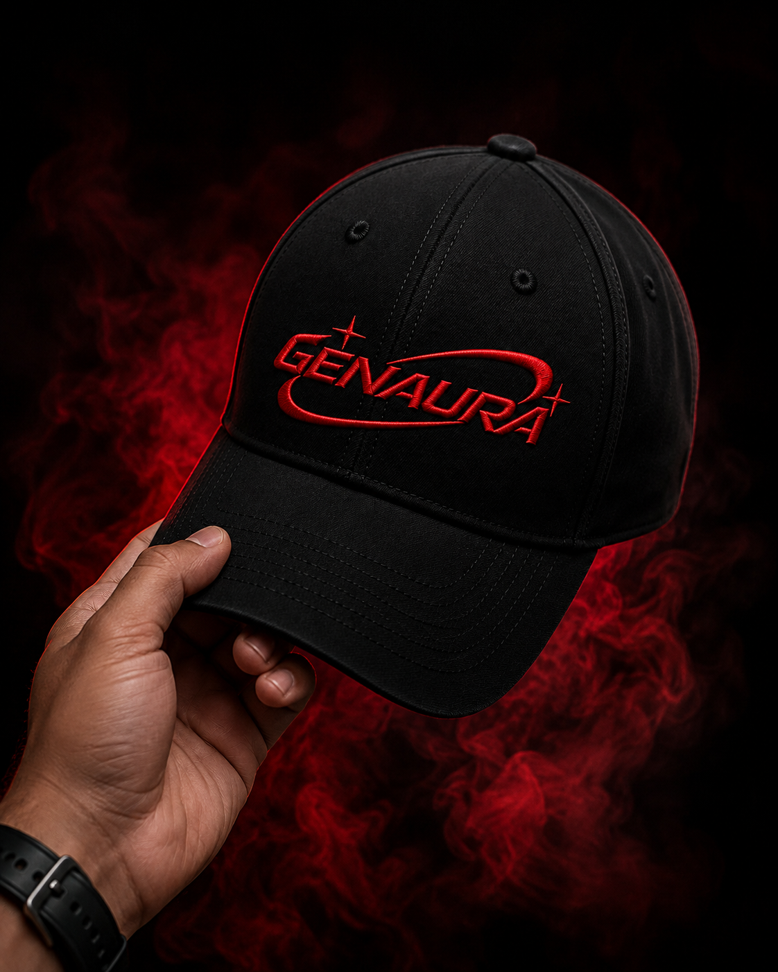 Embroidery Red Ottoman Cap